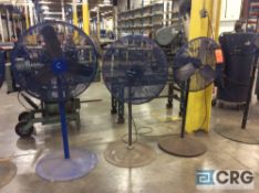 Lot of (3) pedestal shop fans
