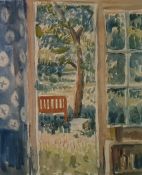 Noel Gilford Adeney (1890 - 1978) watercolour 'View into the garden, West Wittering', together