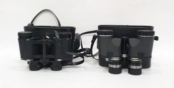 Pair of 8 x 30 field binoculars and a pair of Commodore binoculars (2)