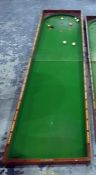 19th century mahogany cased table billiards