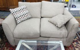 Two-seater sofa and single armchair