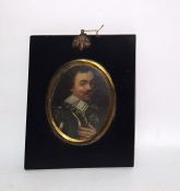 After Van Dyck Miniature on copper 