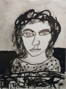 John Bellany CBE, RA (Scottish, 1942-2013) Ink on card 