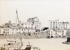 After R G Freer Limited edition print Dock Scene