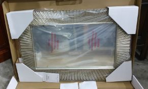 Laura Ashley Home starburst rectangular mirror (unused in original box with paperwork)