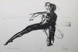 John W Hill (?) Artists proof print Sinner Man Movement, study of figure, 37cm x 54cm