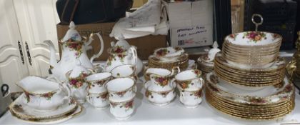 Early 20th century Art Nouveau style clock with Roman numerals, embossed brass central foliate