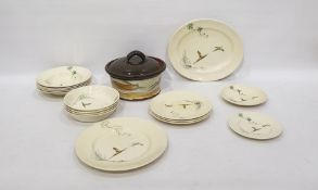 Collection of Royal Doulton 'The Coppice' pattern plates, bowls, meat dish, etc together with a