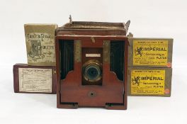 A Plate camera, The Thornton Pickard shutter in box, the plate camera is labelled Le 