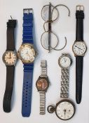 Small quantity of assorted wristwatches, etc