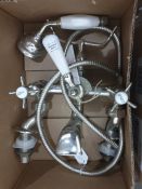 Chrome bath and shower fitting