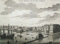 After Joseph Mulder (1668-1738) Black and white engraving  