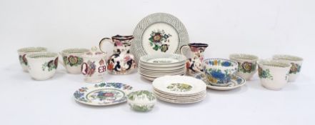 Masons ironstone china part tea set, Paynsley pattern, comprising ten cups and saucers, two spare