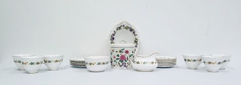 Collection of Wedgwood blue and white jasperware to include a vase, trinket dishes etc., a Royal