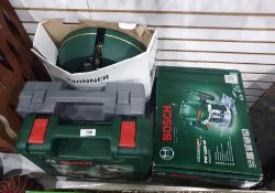 Bosch PST650 jigsaw, Bosch POF1200AE router, Bosch electric drill and christmas tree stand (4)
