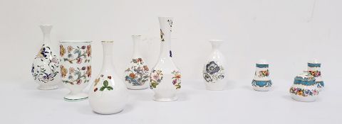 Collection of six various decorative vases by Aynsley, Coalport, Minton, Wedgwood etc., a Crown
