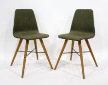 Pair of modern Danish 'Beaver' bedroom-type chairs (2)