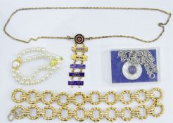 Two trays of assorted costume jewellery to include necklaces, bangles, etc