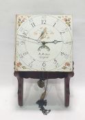 Mid 19th century 30-hour longcase clock movement mounted in a modern case, the 12