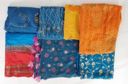 Quantity of various saris (1 box)