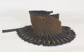 Junya Watanabe, Comme des Garcons brown decorative collar designed entirely from zips - 2005