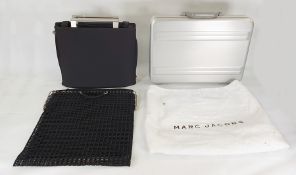 Herbert Lang mesh and metal tote bag, a Philip Starck for Samsonite black fabric travel bag with