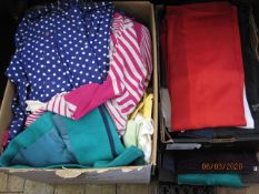 Large quantity of assorted vintage dresses, 1960's, 70's and later, two boxes of assorted vintage