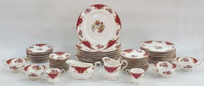 Paragon dinner service to include tureens, plates, teacups, saucers, etc  Condition Report12 Tea