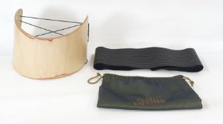 Jean Paul Gaultier wide leather belt with dust bag and a Georgina Goodman design 'bentwood' belt  (