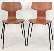 Set of four Arne Jacobsen designed for Fritz Hansen series 7 model 3107 chairs (4) Condition