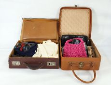 Quantity of vintage evening bags including a beaded evening bag, a 1960's style plastic beaded