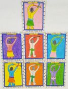 Frederick Bruly Bouabre (1923-2014)  Pen and crayon  