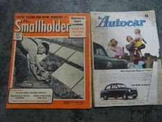 Collection of vintage magazines to include 1950's copies of The Smallholder, 1950's copies of The