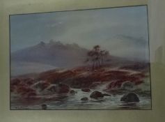 Thomas Mortimer (1880-1920) Set of four watercolour drawings Highland landscapes, each signed (5)