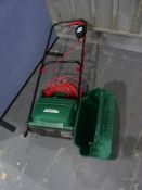 Qualcast Bosch Concorde 32 electric lawnmower with grass box