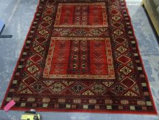 Modern eastern style rug from the Rug company, label to reverseCondition ReportThe dimensions are