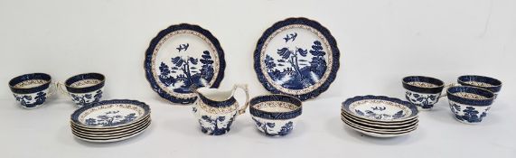 Booths blue and white 'Willow' pattern pottery part tea service  Condition ReportComprises 1 x