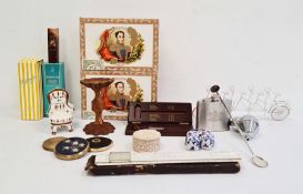 Collection of vintage perfumes in original packaging and seals together with EPNS hip flask, a