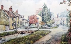 After Edna B De Maurice Limited edition print Ashton Keynes, no.137/2000 Watercolour drawing Trees