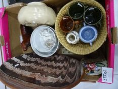 Small quantity of mixed china and other items to include silver-plated flatware, ancient pottery