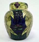 Moorcroft ginger jar decorated with Ophelia, limited edition 76/250, signed with the initials LK,