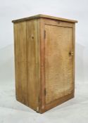 19th century pine low cupboard with single door, 53cm x 81cm