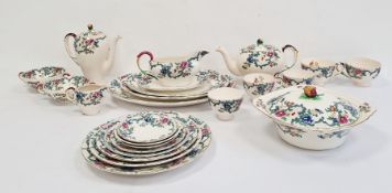 Extensive Royal Cauldon pottery dinner and tea service 'Victoria' pattern