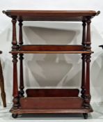 20th century three-tier tea trolley