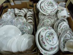 Large quantity of part tea and dinner service 'Indian Tree' pattern (113 pieces) (2 boxes) Condition