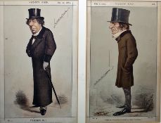 Pair of Vanity Fair framed prints 