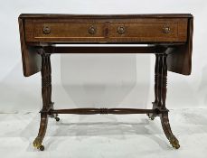Reproduction mahogany sofa table