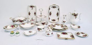 Royal Albert 'Old Country Roses' china part tea, dinner and breakfast service to include coffee pot,