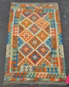 Vegetable dye wool chobi Kelim rug 152 x 100cm