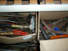 Six various electric power tools including a Bosch planer, sander and detail sander, three cased